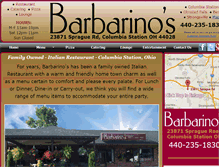 Tablet Screenshot of barbarinosrestaurant.com